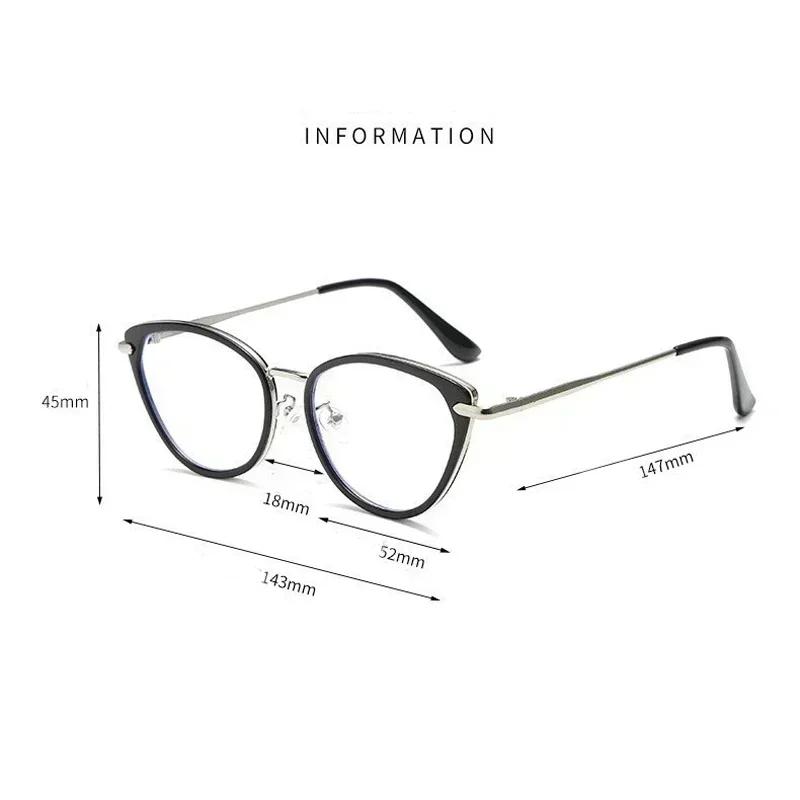 Lunettes de myopie photochromiques pour femmes, œil de chat, lunettes de soleil de vision de près, p