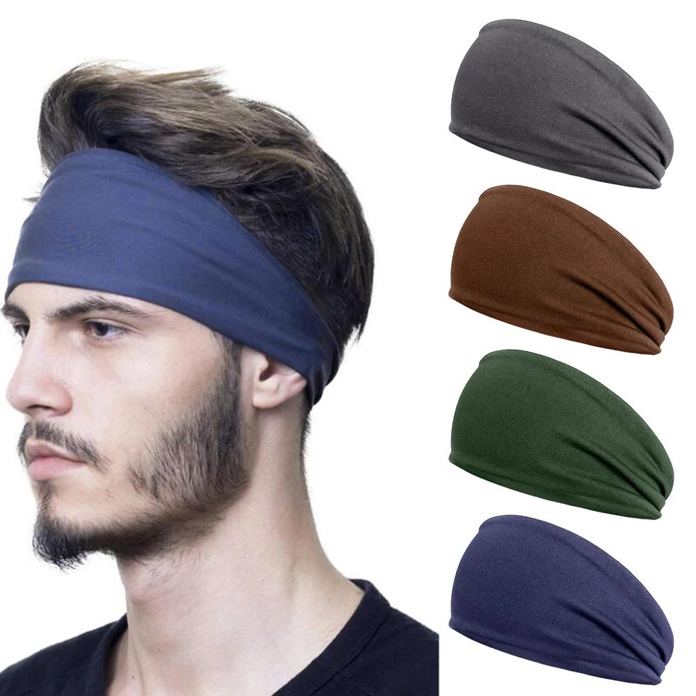 Bandeau de sport élastique absorbant à séchage rapide pour hommes et femmes, bandeau anti-transpirat