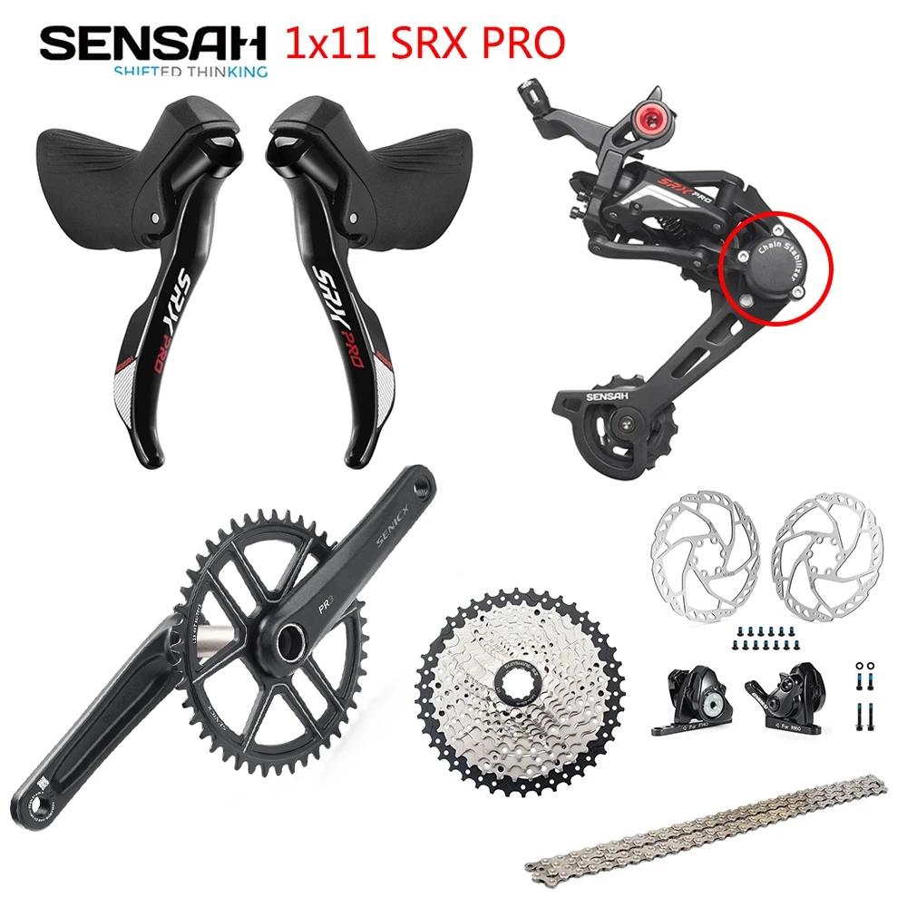 GENSAH-Ensemble de vitesses SRX PRO 1x11 rapports, levier gauche/droite + dérailleur arrière + chaîn