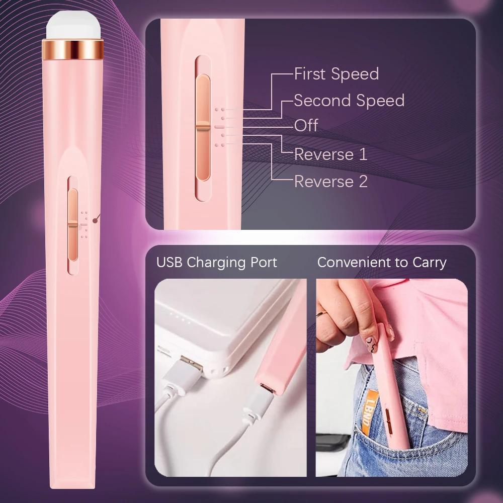 Perceuse électrique Portable 5 en 1 pour vernis à ongles, Charge USB, ensemble de manucure Portable,