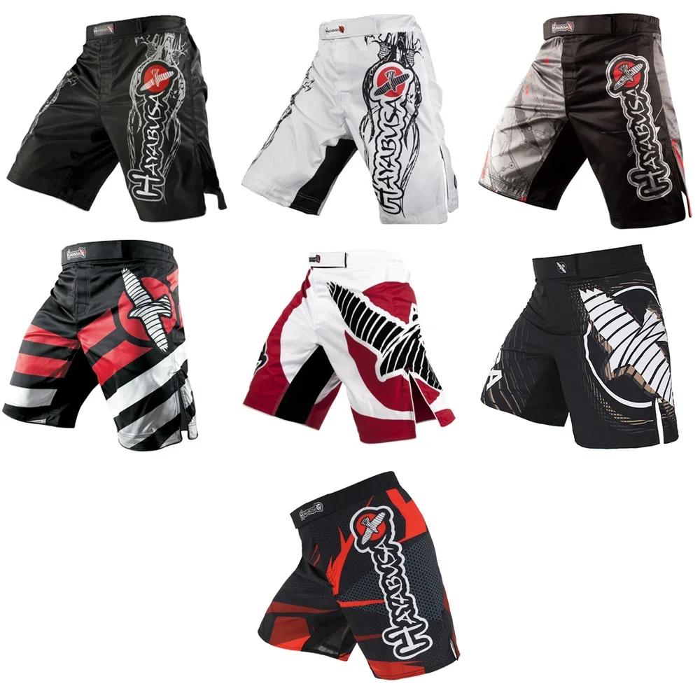 MMA noir dragon aigle sous-titres sport respirant boxe entraînement mma court kickboxing bixong shor