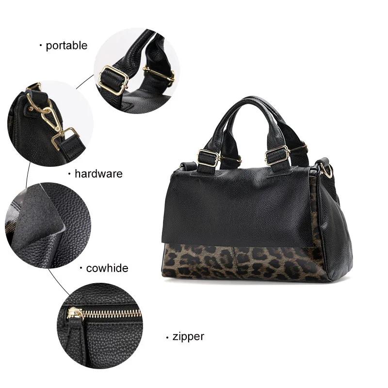 Aidrani sac à main en cuir véritable 2025 sac de mode pour femmes premium imprimé léopard marque de
