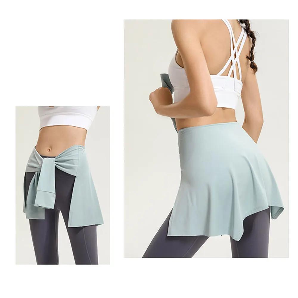 Jupe de gymnastique enveloppante femme - Couvre-fesses pour fitness, danse et yoga - Courte et pratique