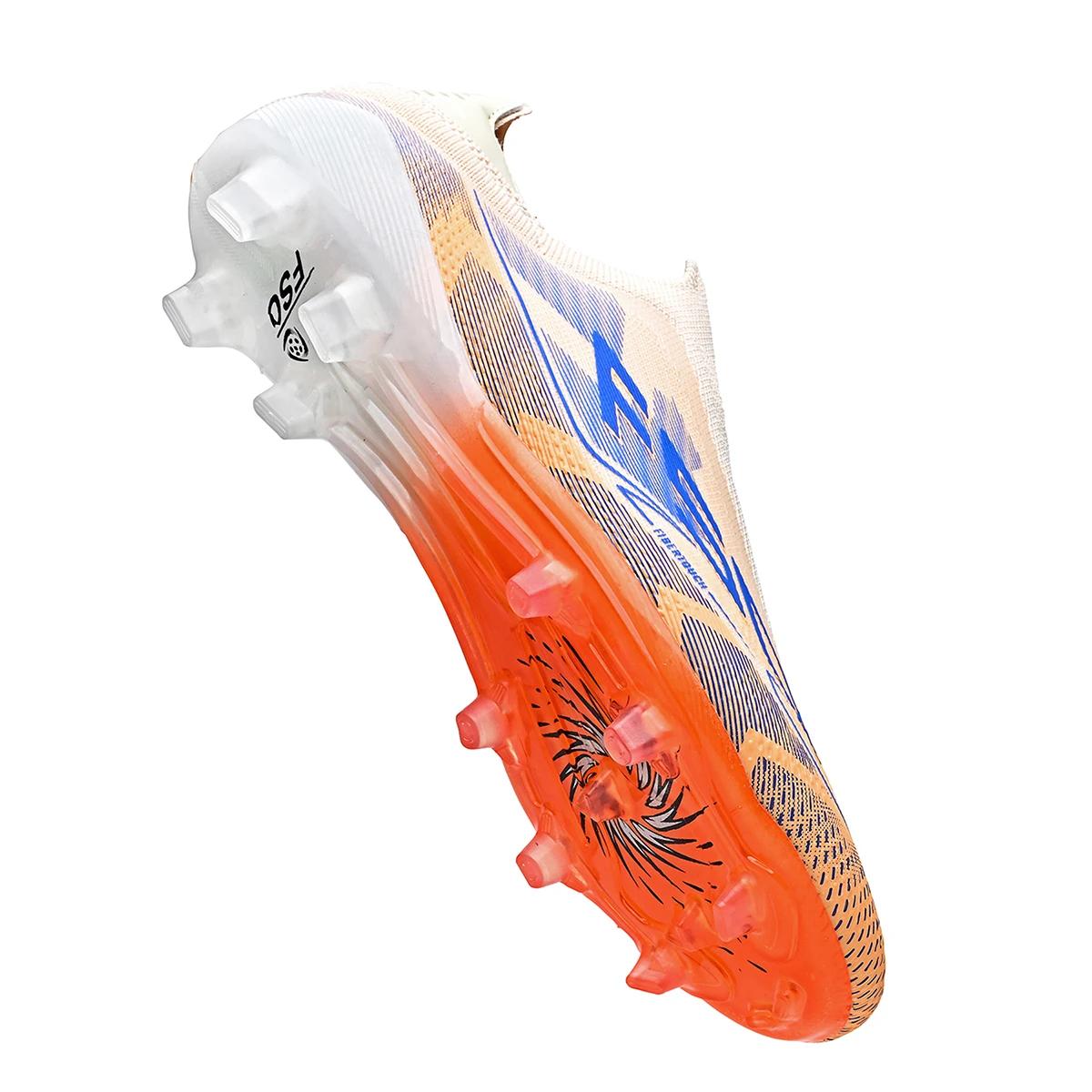 Chaussures de football respirantes pour hommes, chaussures de sport antidérapantes à crampons longs