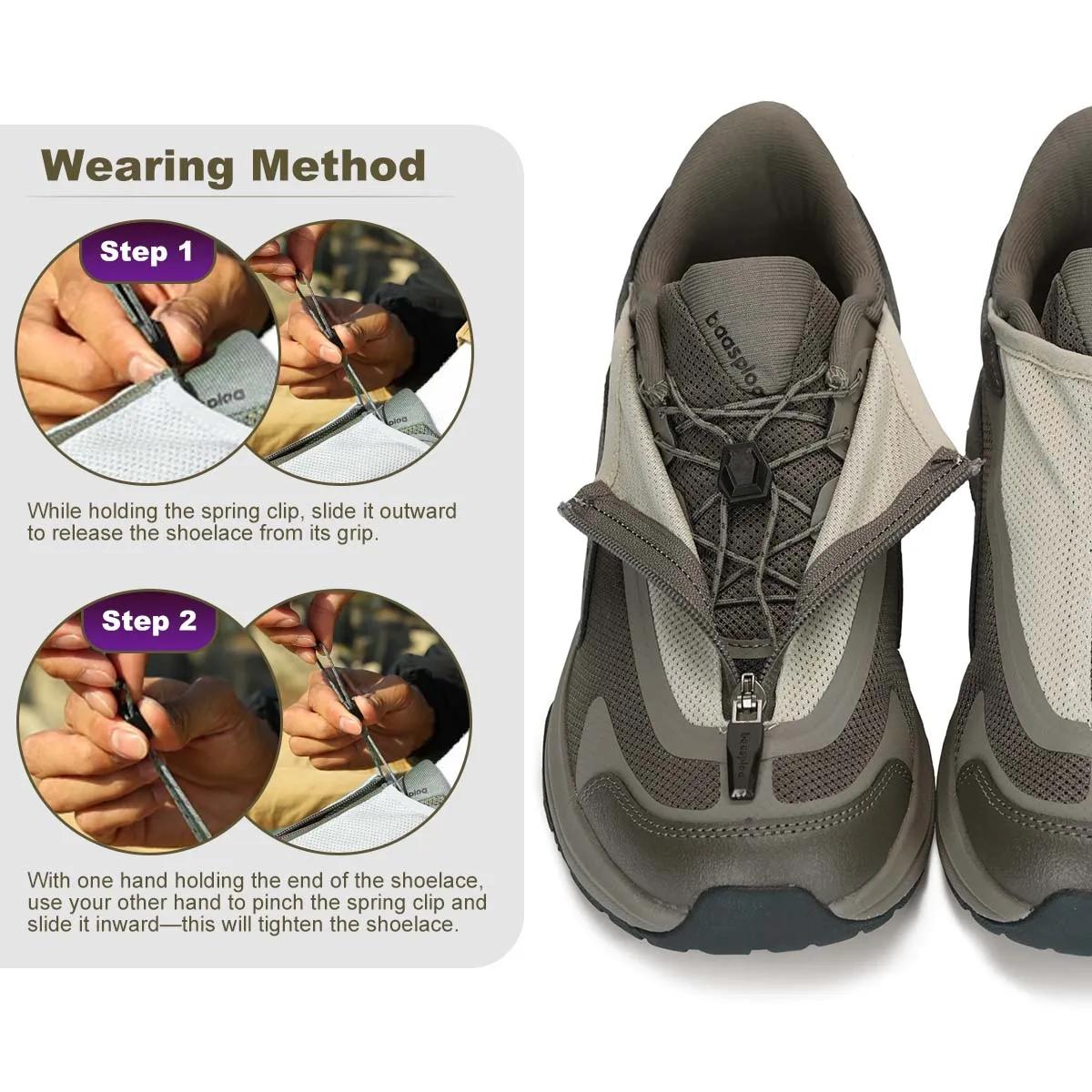 Baasploa hommes chaussures de randonnée maille respirant extérieur baskets tout nouveau confort Trai