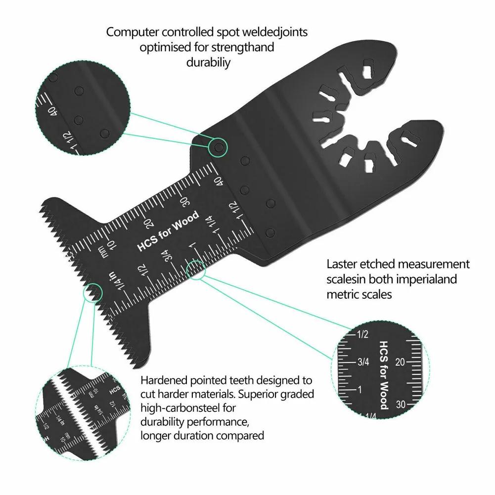 Lame de scie multi-outils oscillante à changement rapide, 81 pièces, pour Fein Black & Decker Bosch