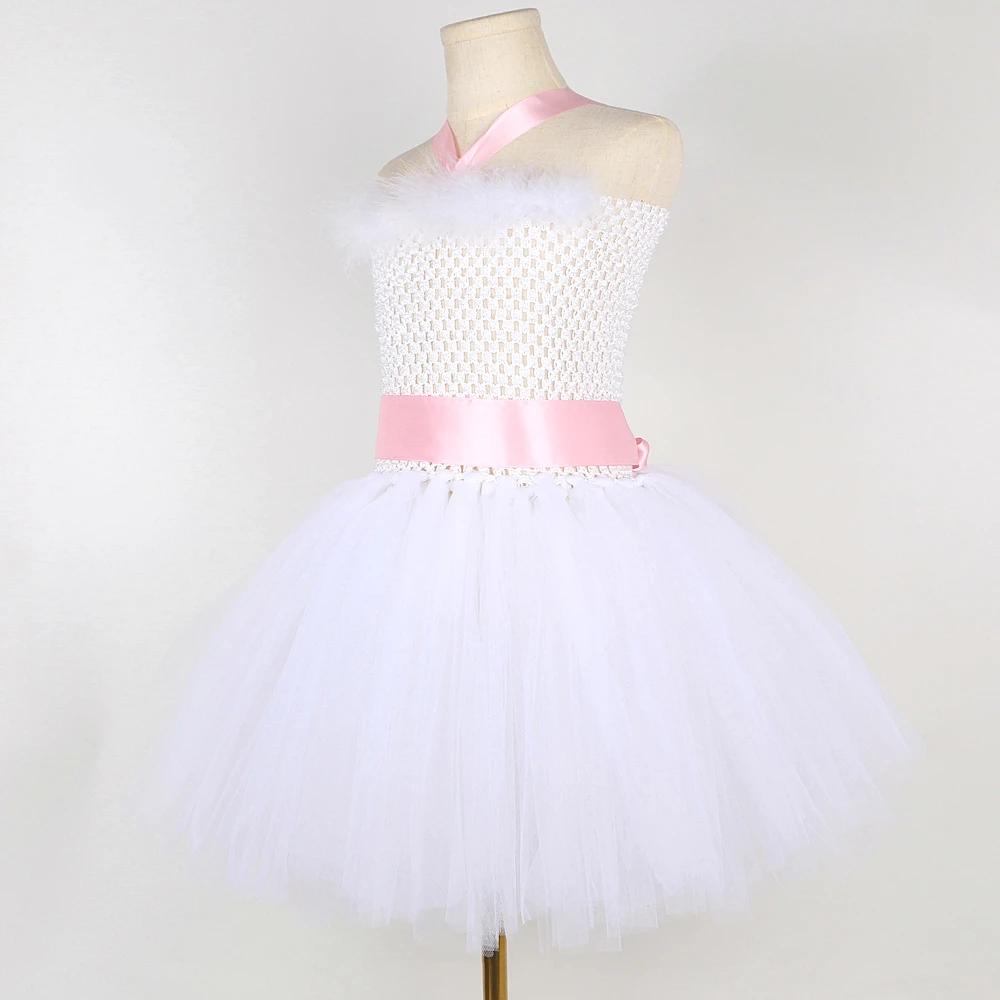 Costumes de lapin blanc pour bébés filles, robe fantaisie de vacances de pâques, tenue d'halloween p