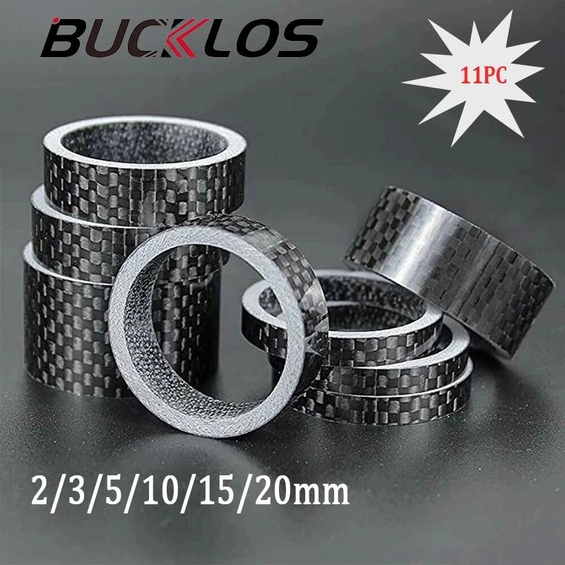 BUCKKubBike-Rondelle de casque en fibre de carbone, entretoise de tige flexible, tige de vélo de rou