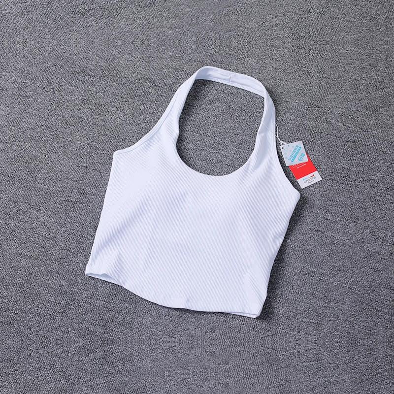 Soutien-gorge de sport dos nu pour yoga et fitness - Rembourré super doux couleur unie