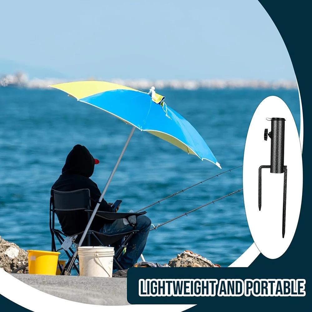 Base de parapluie Portable, support métallique adapté au drapeau, canne à pêche, parc extérieur, pla