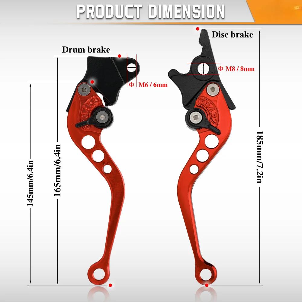 Leviers de frein universels pour moto, klaxon modifié, levier à main réglable, accessoires de moto,