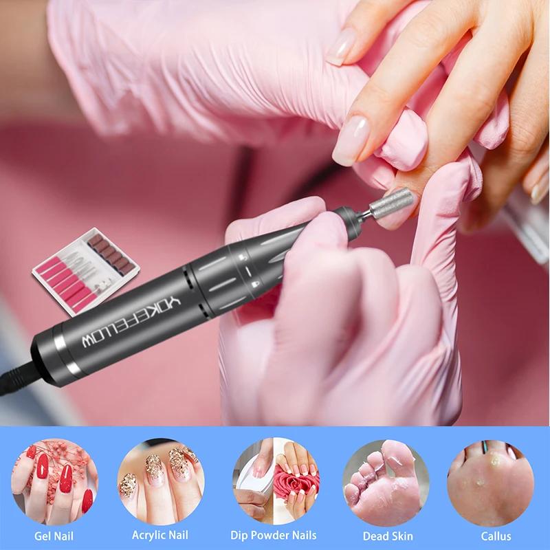 Machine de manucure électrique 35000 tr/min, perceuse à ongles USB pour vernis à ongles Gel acryliqu