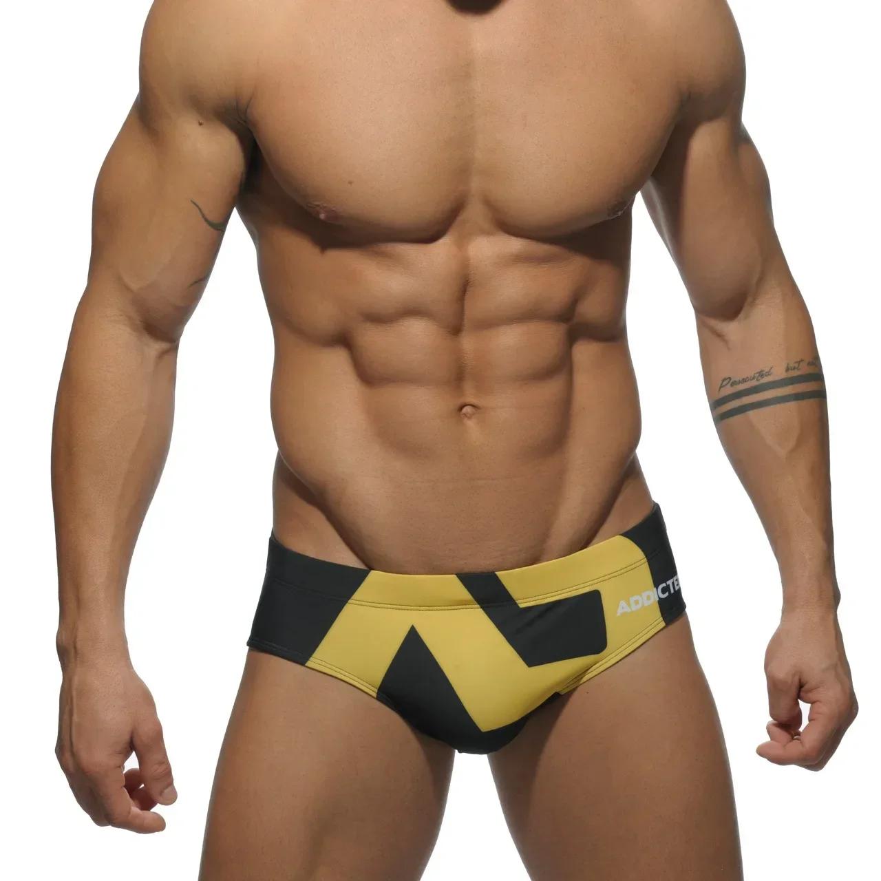Maillot de bain pour hommes, slip de Bikini, Sexy, lettre imprimée, short de plage, Boxer, maillot d