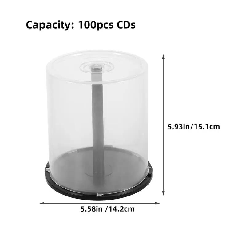 Support de stockage en plastique transparent pour CD et DVD, support de stockage pour CD et disque c