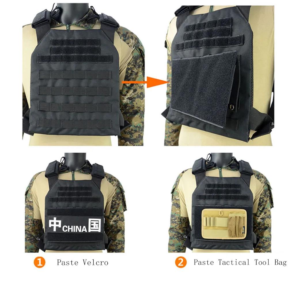 Gilet tactique en Nylon 1000D, nouveau Style, Patch Molle, panneau adaptateur, convertisseur à croch