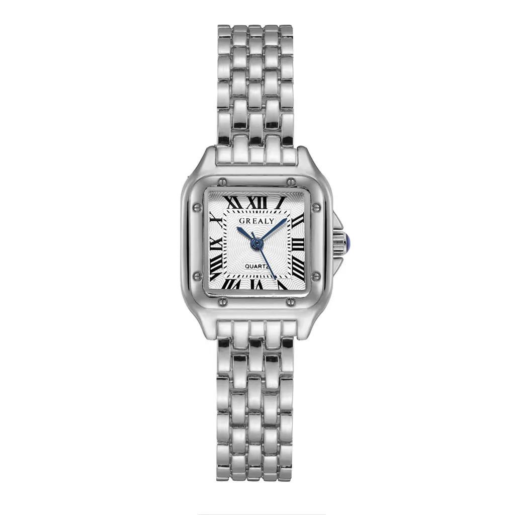 Femmes montre lumière marque de luxe affaires or acier inoxydable dames mode montres à Quartz femme