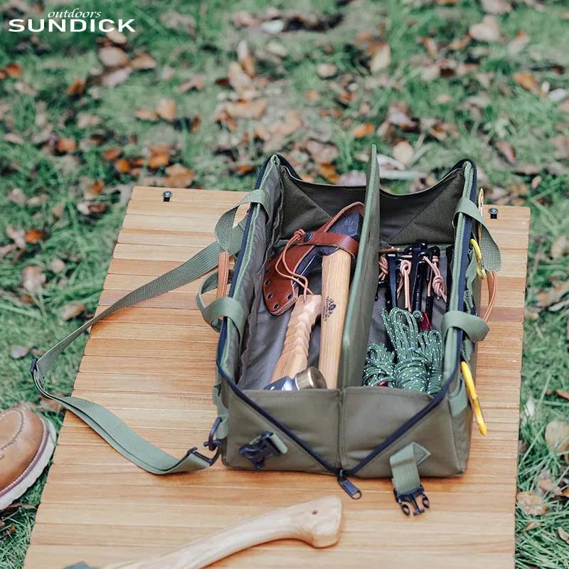 Sac de rangement d'outils en option, 3 couleurs, sac de rangement d'outils de camping ouvert, 1 pièc