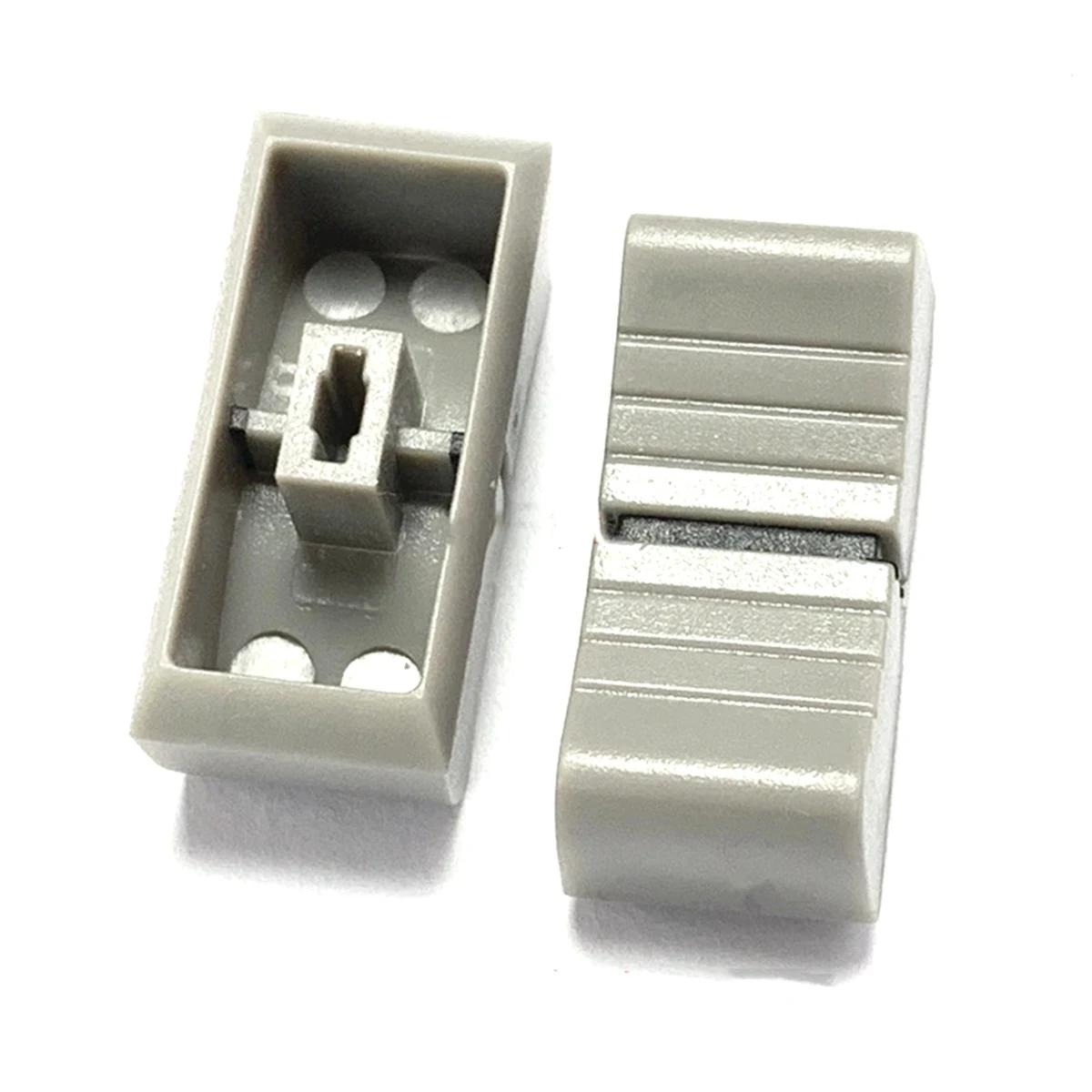 Lèvent de Fader de Remplacement pour Potentiomètre, Bouton Gris, Marque Noire, Console de Centre Com