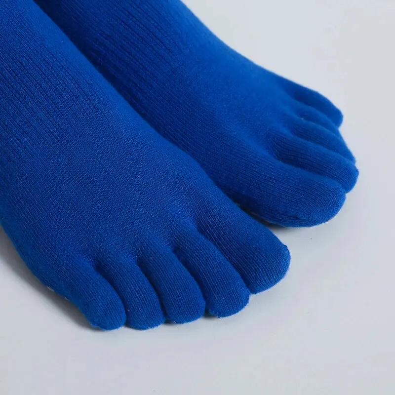 Chaussettes Yoga Femme Mi-Tube Antidérapantes Cinq Doigts Pilates Fitness Danse Ballet Intérieur