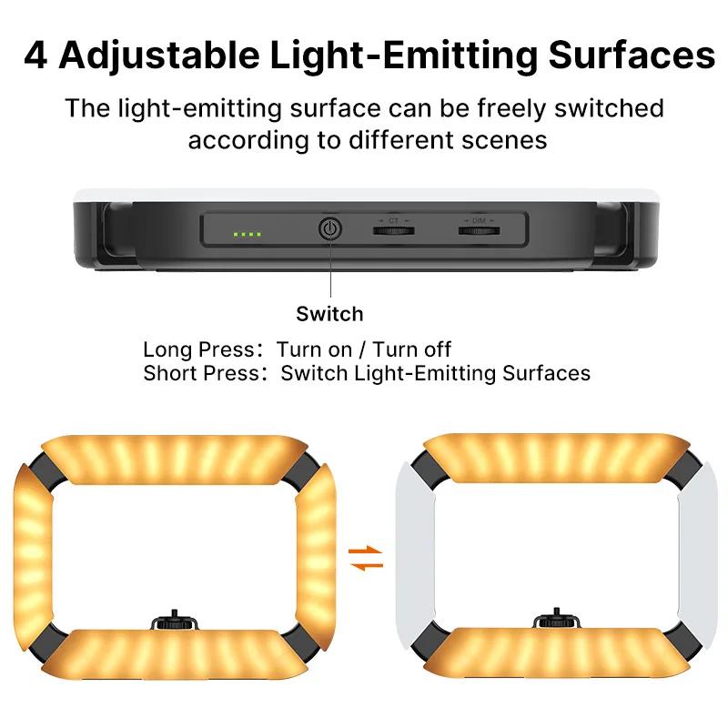 Ulanzi U200 caméra anneau lumière vidéo plate-forme lumière de remplissage pour Smartphone caméra po