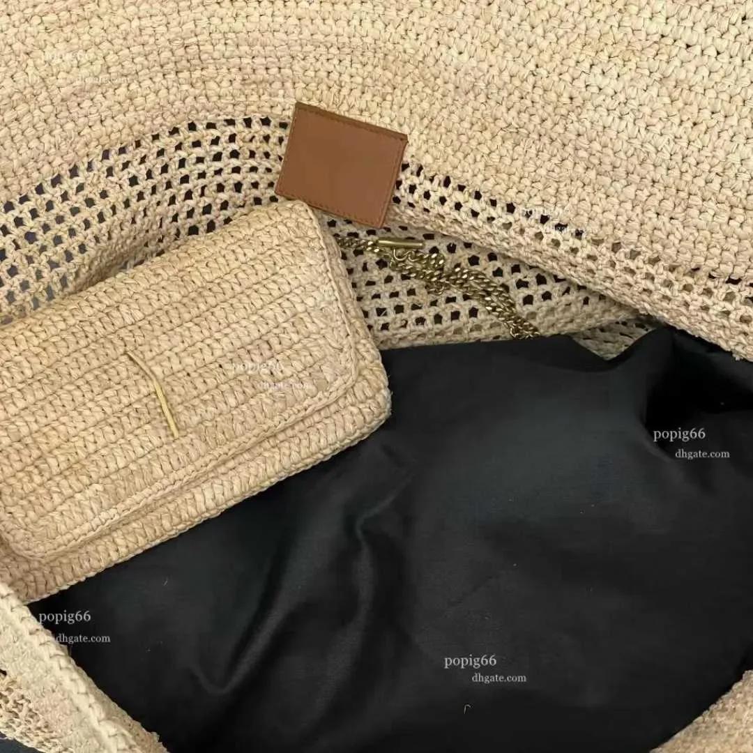 Sac fourre-tout de soirée Icare Maxi pour femme, sac à main de luxe en raphia brodé à la main, sac d