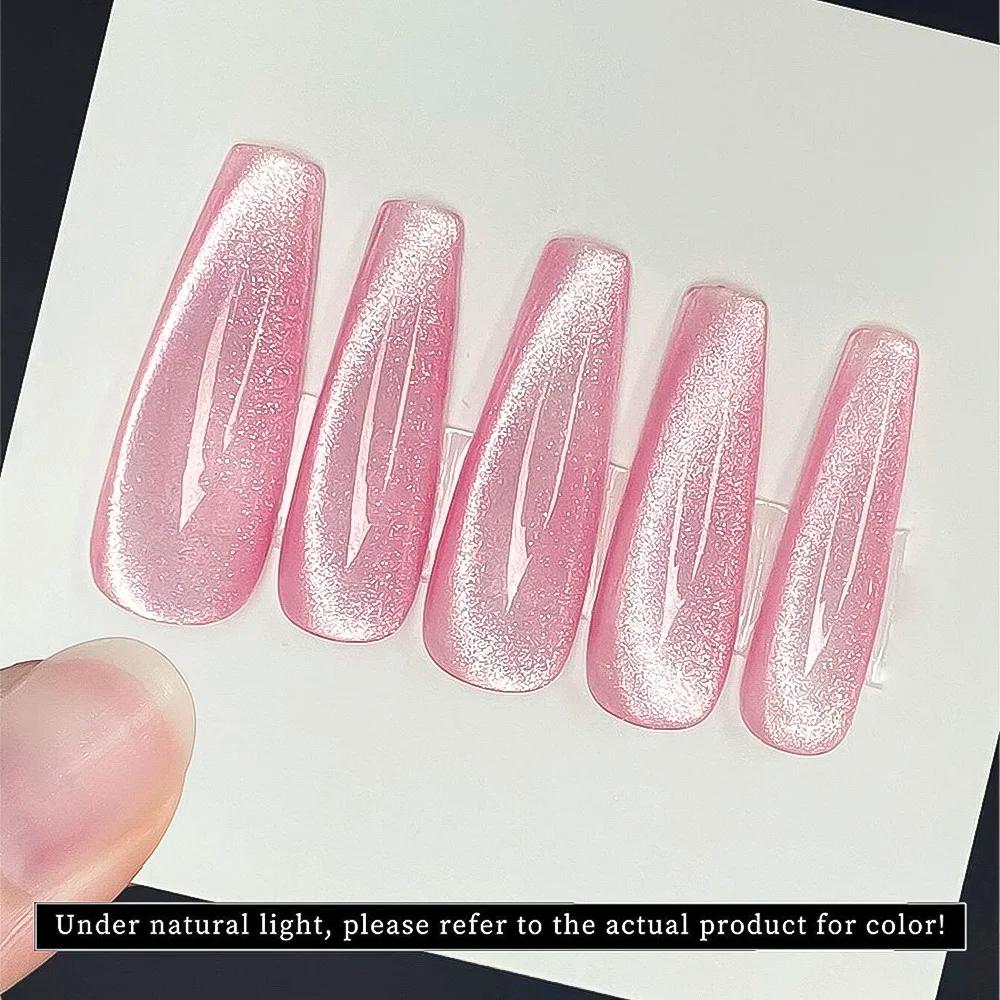 XEIJAYI rose oeil de chat Gel vernis à ongles céramique Gel magnétique UV semi-permanent émaux verni