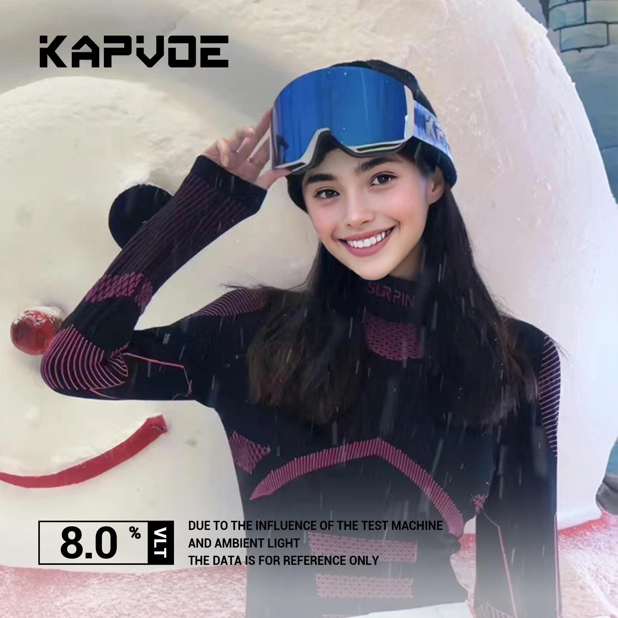 KAPVOE lunettes de Ski en plein air hommes lunettes de Snowboard femmes hiver neige lunettes de sole