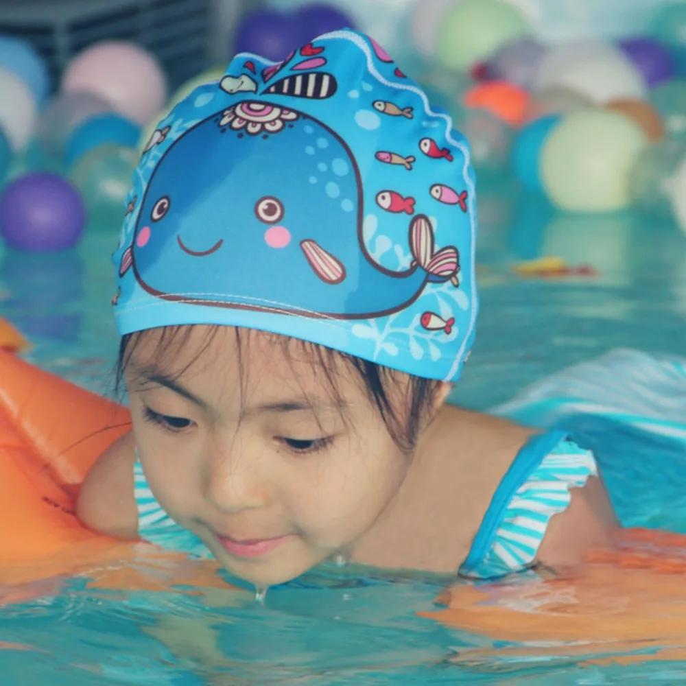 Bonnets de bain enfants 2-12 ans imperméables avec motifs dessins animés - Casquettes plage garçons filles