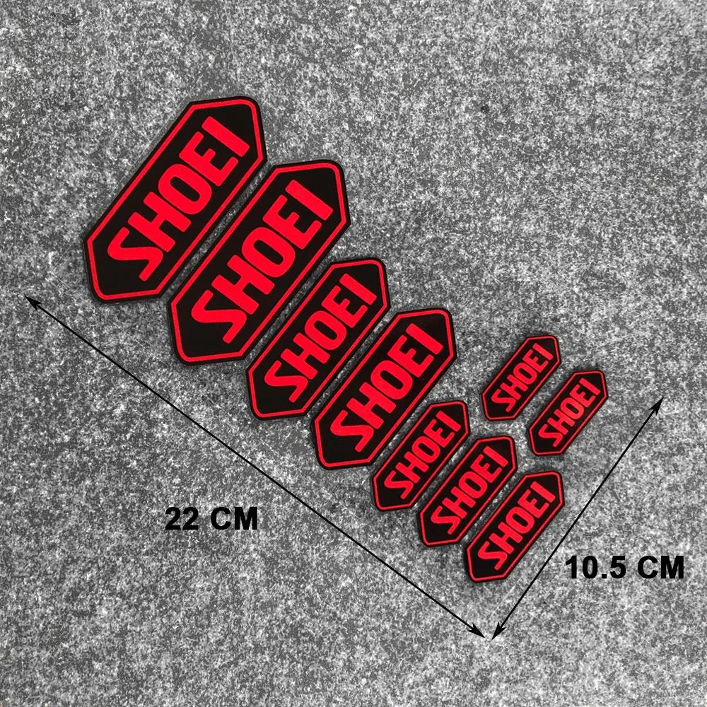 Autocollant de couleur réfléchissante pour casque SHOEI, rénovation de moto, décoration étanche, acc