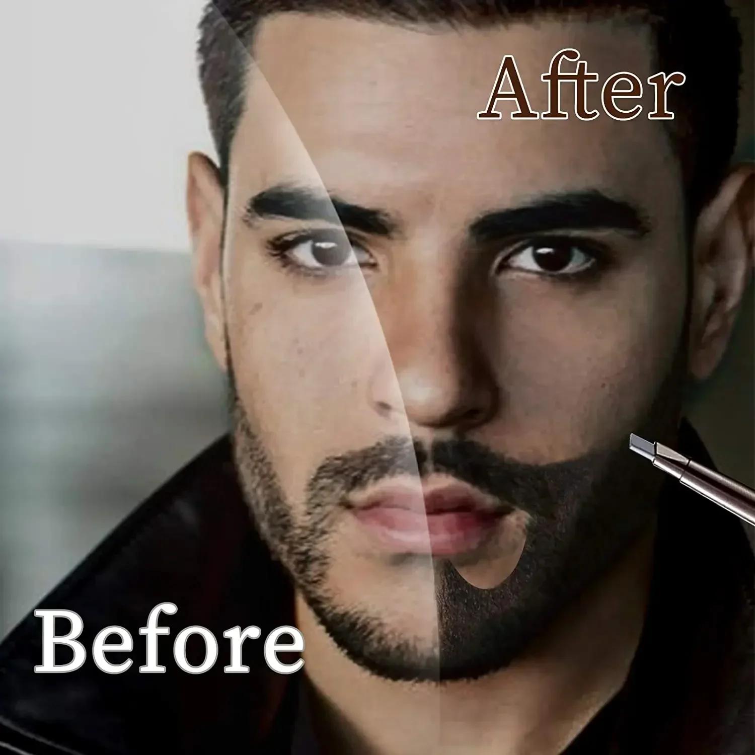 Stylo de remplissage de barbe, rehausseur de barbe, crayon en poudre, outils de mise en forme de col
