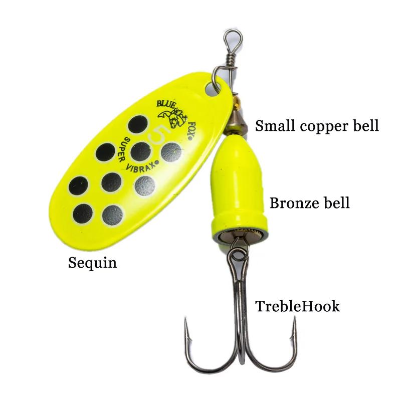 Nouveau leurre de pêche en métal FT 1 # -6 # 5g 6g 8g 10g 16g 19g Spinner appât haute qualité appâ