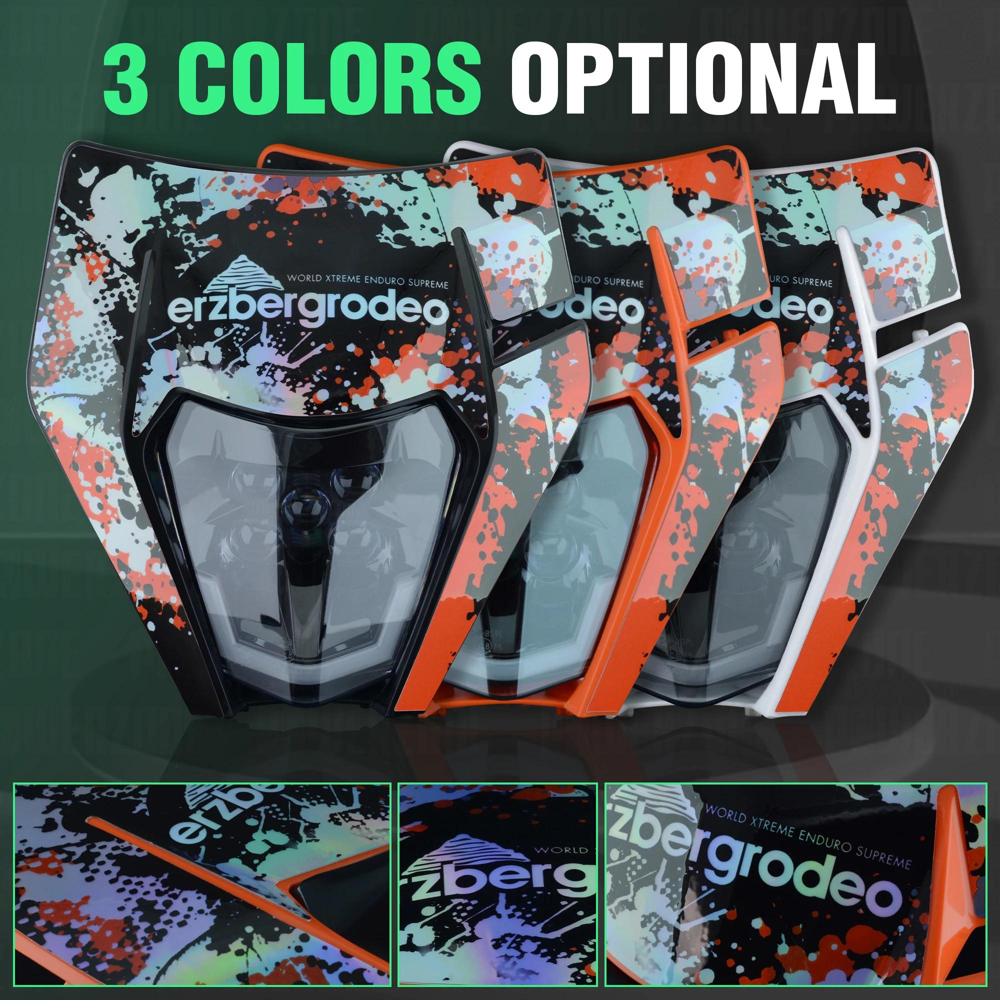 PowerZone moto phare phare Supermoto carénage pour KTM EXC SXF MX Dirt Bike Enduro phare
