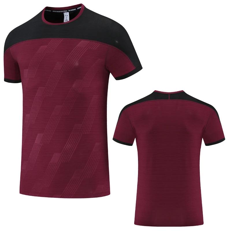 T-shirt de sport à manches courtes pour hommes, à la mode, pour musculation, Fitness, entraînement,