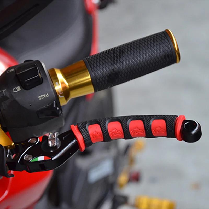 Poignée de frein de Moto, manchon en Silicone, souple, antidérapant, durable, protection du guidon d