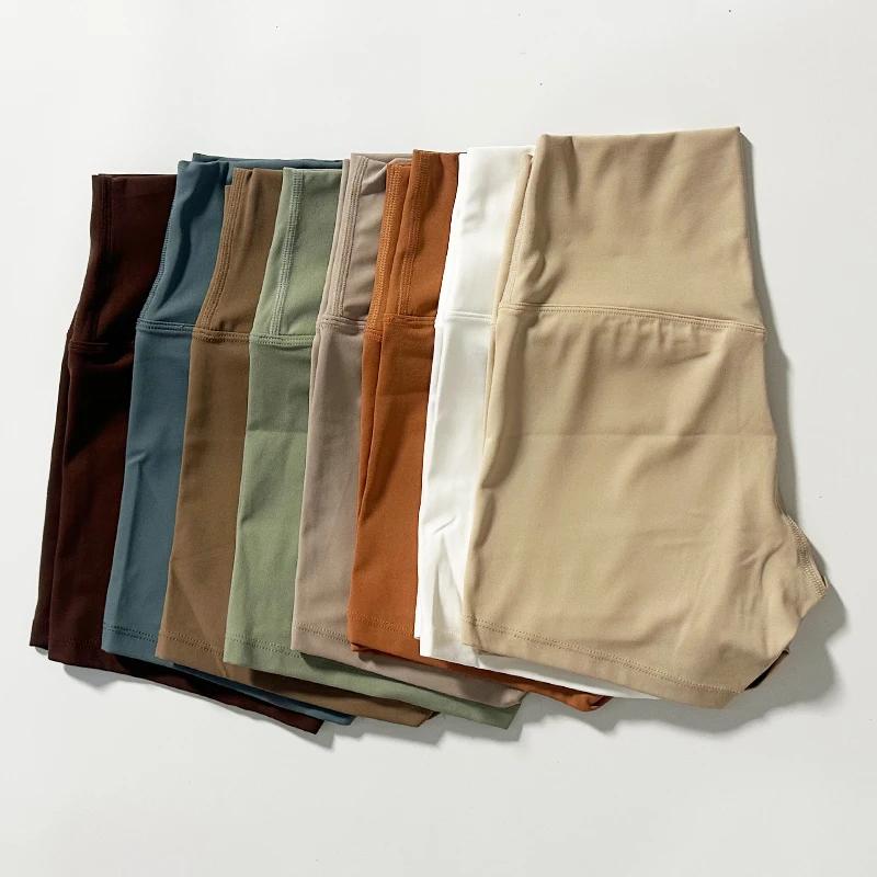Short de sport taille haute pour femmes, short de Yoga, coupe cintrée, levage des fesses, course à p