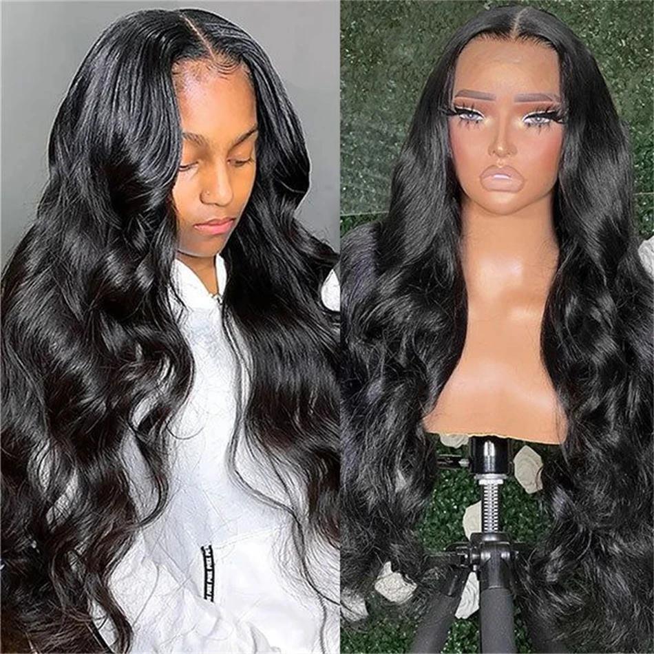 Perruque Lace Front Wig Body Wave Brésilienne Naturelle, Cheveux Humains Transparent, 13x4, HD, Pre-