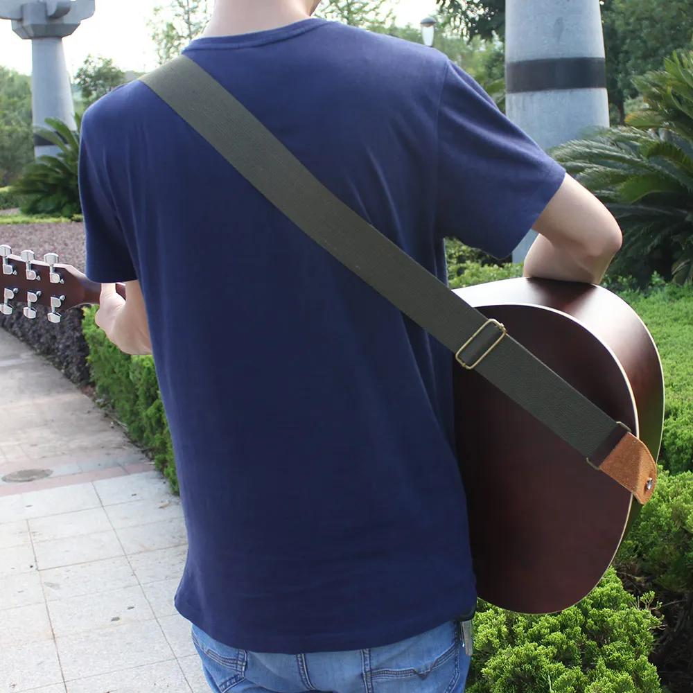 Sangle de guitare réglable en Polyester, impression de haute qualité, Style ethnique, pur coton brod