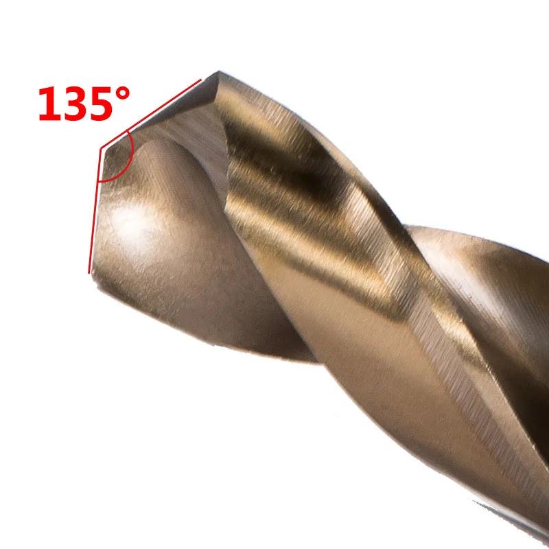 Foret hélicoïdal en Cobalt M35 de 0.6mm-25mm, forage métallique en acier rapide pour acier inoxydabl