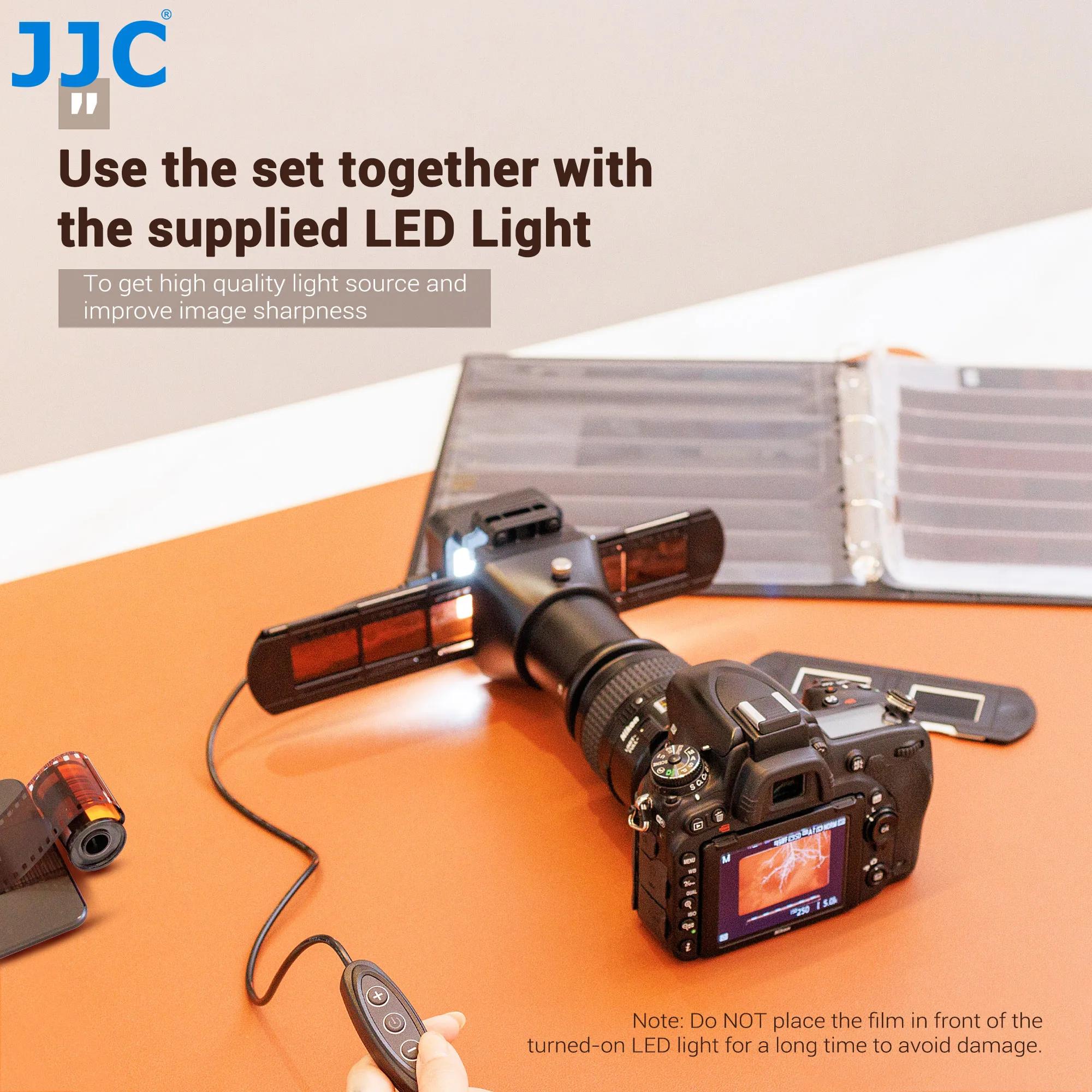 Adaptateur de numérisation de films JJC et kit d'éclairage LED pour scanner les négatifs de films 35
