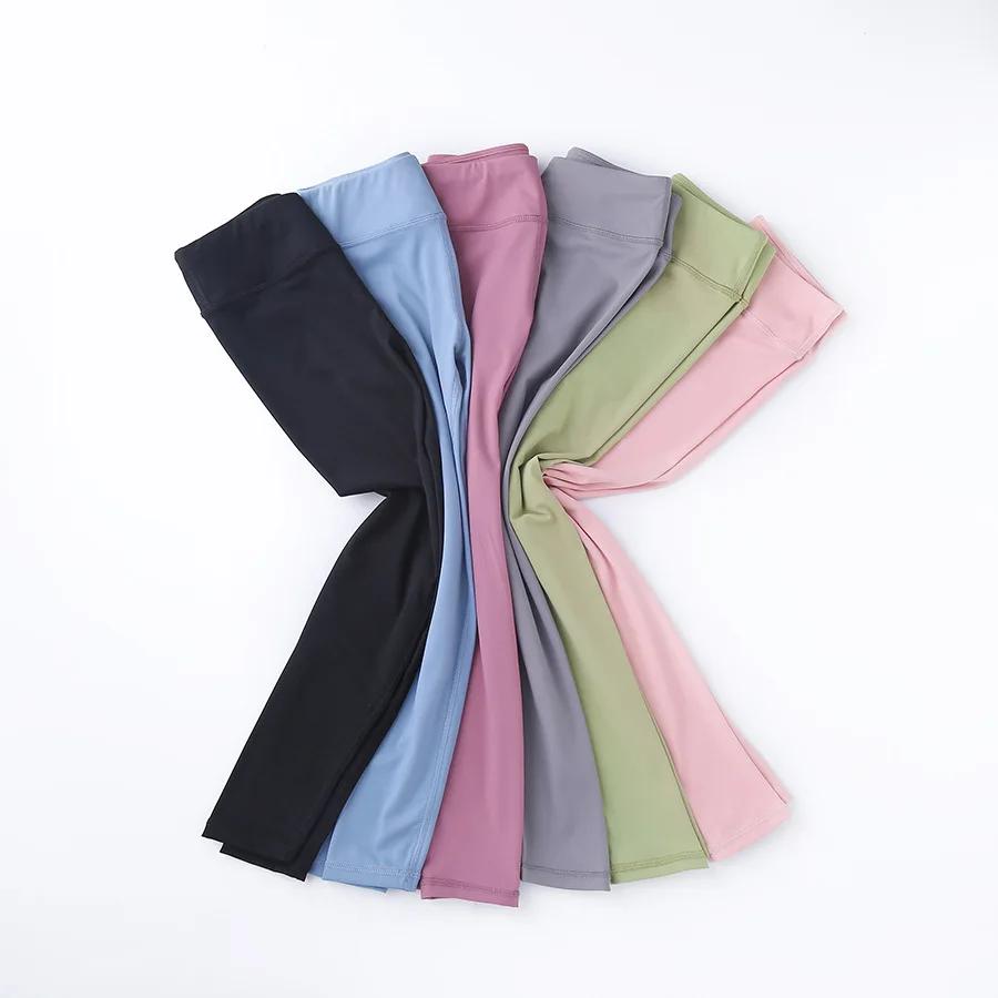 Pantalon de yoga taille haute pour enfants, leggings de sport skinny pour enfants, pantalons moulant