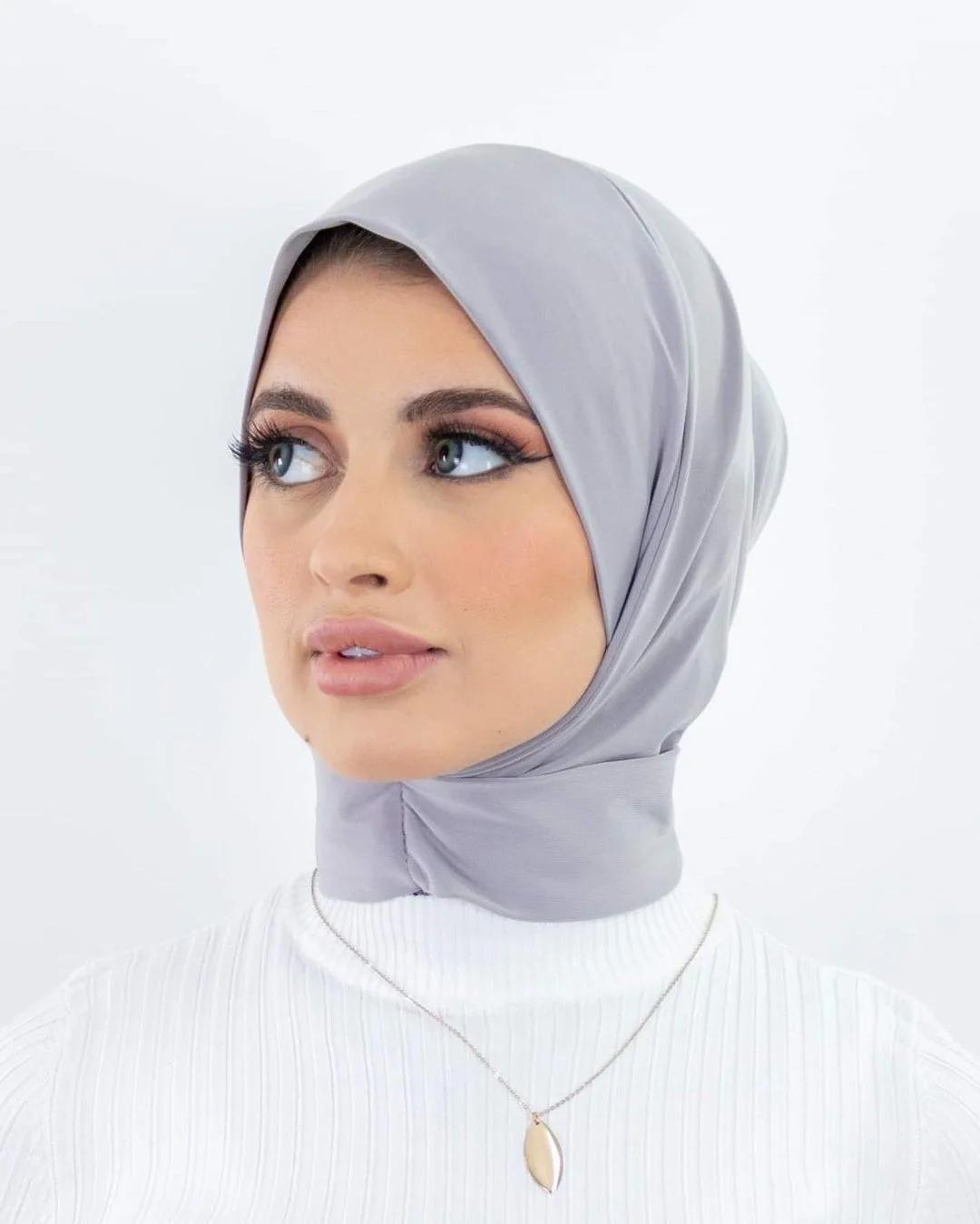 Prêt à porter couverture complète intérieure instantanée Hijab qualité supérieure Jersey écharpe ave