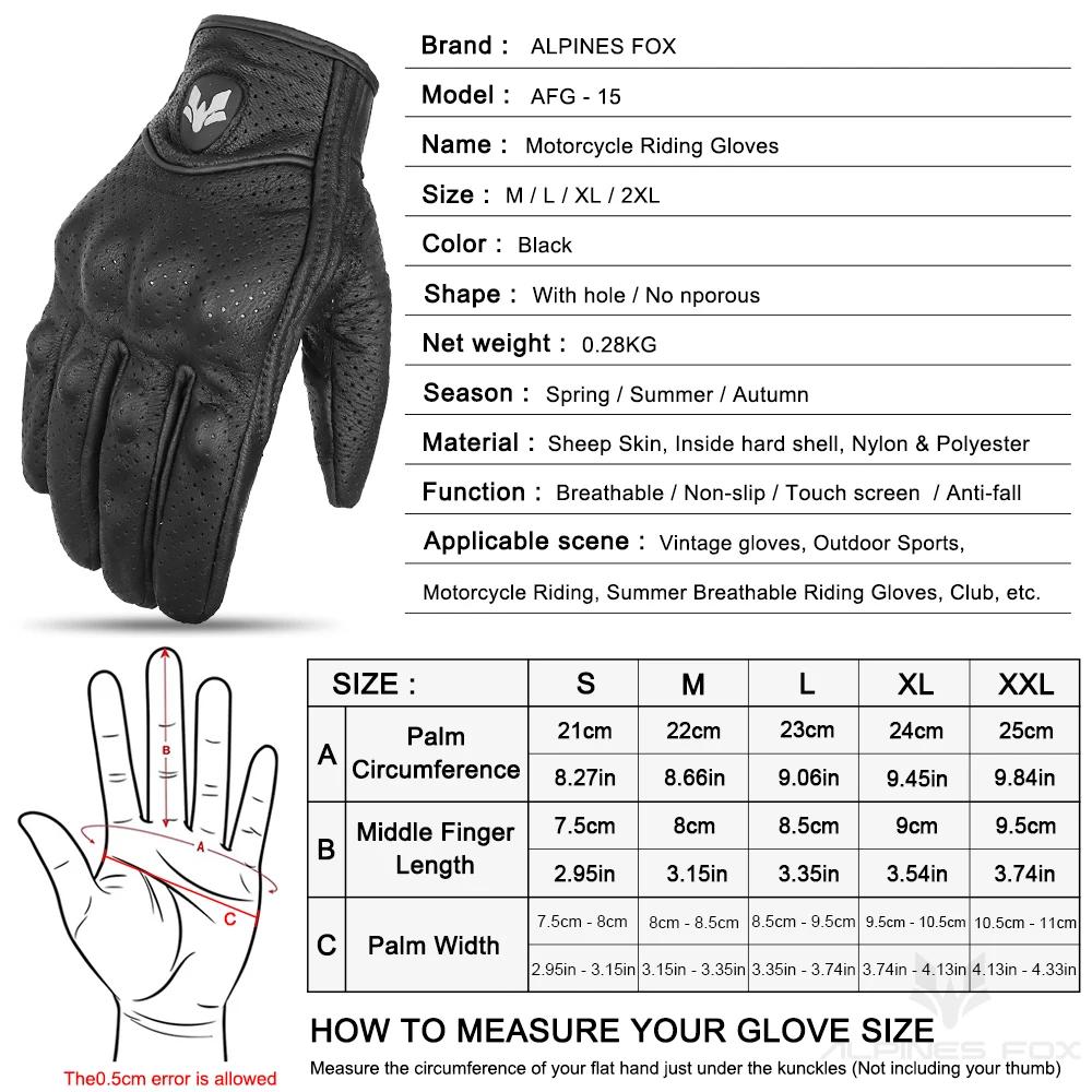 Gants de moto en cuir Vintage pour hommes, noirs, résistants à l'usure, pour écran tactile, antidéra