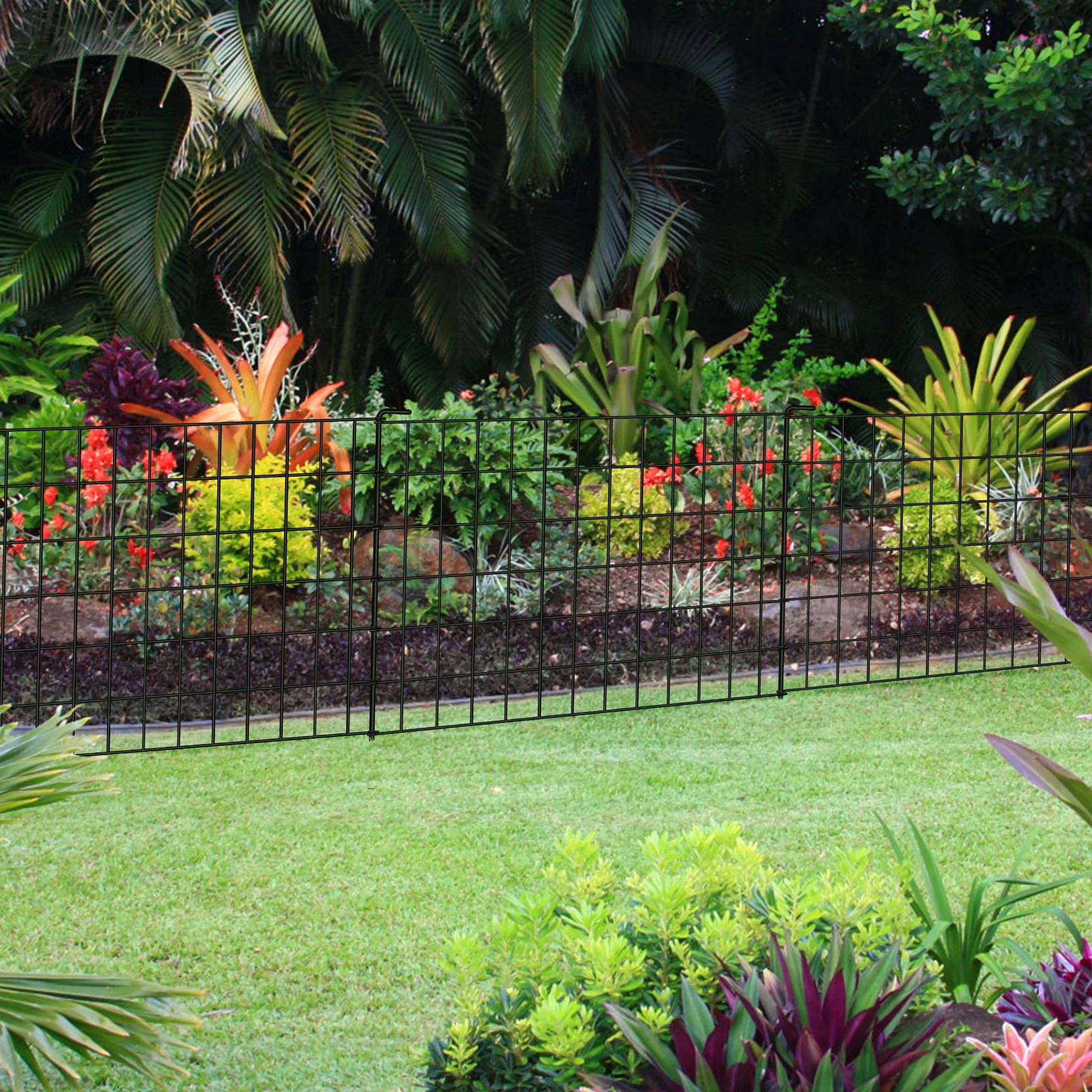 Panneaux métalliques antirouille pour la décoration de jardin, barrière pour animaux, clôture de jar