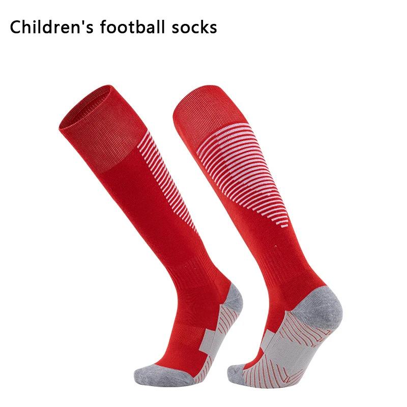 Chaussettes de football professionnelles pour enfants - Chaussettes de football antidérapantes et ré