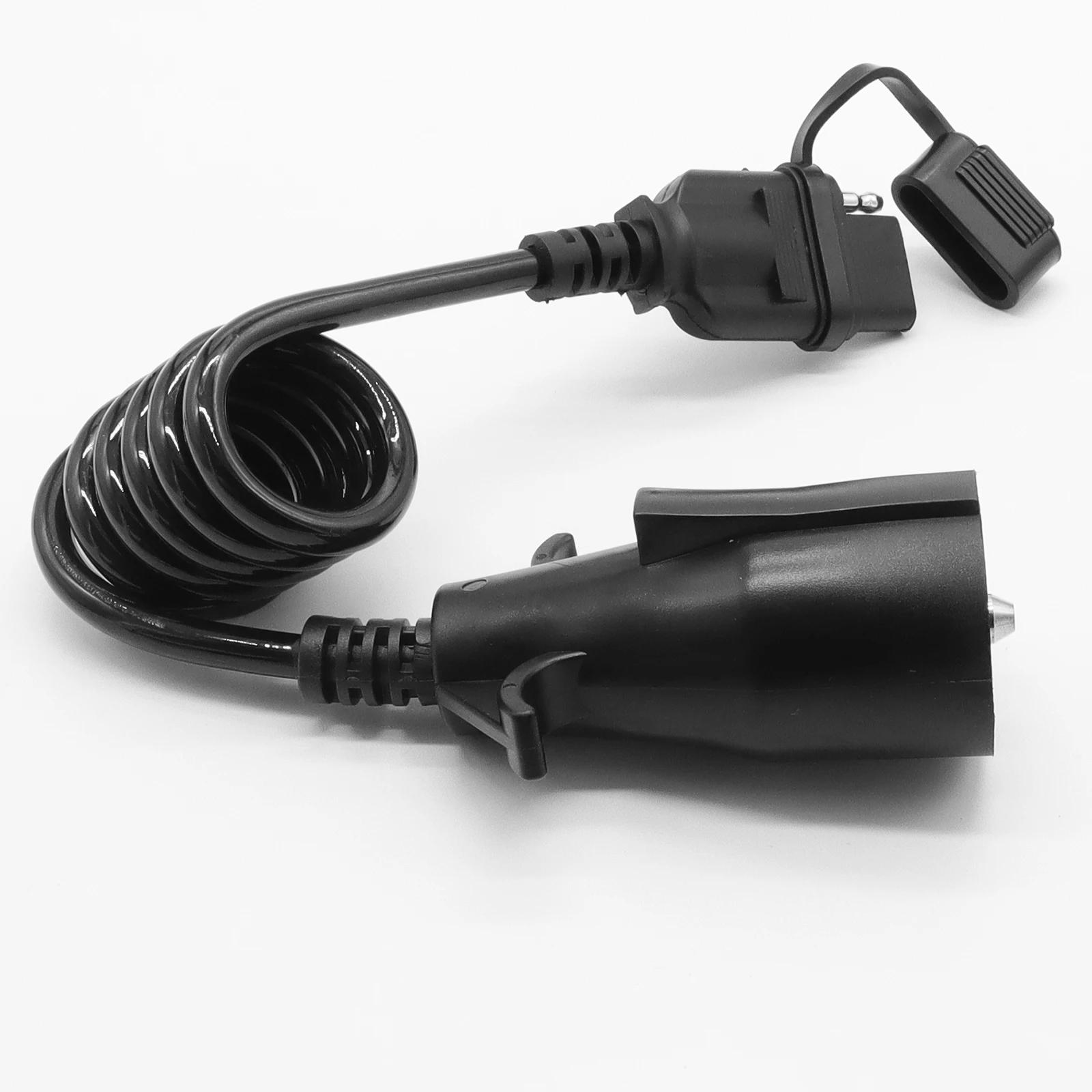 Connecteur de faisceau de câblage enroulé pour remorque plate, broche ronde à 4 voies, adaptateur, c