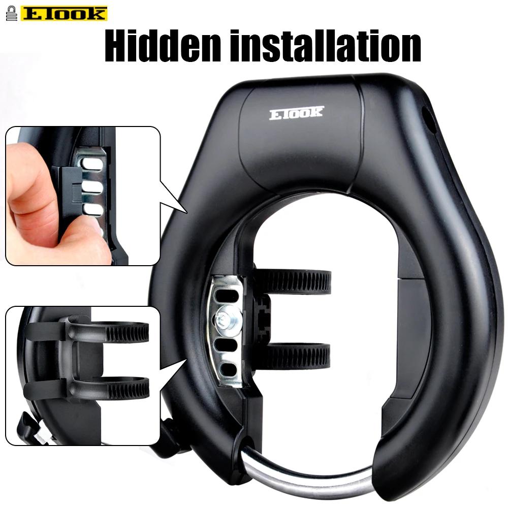 ETOOK-Serrure de tuyau en acier antivol, quincaillerie portable, haute sécurité et durable, vélo de