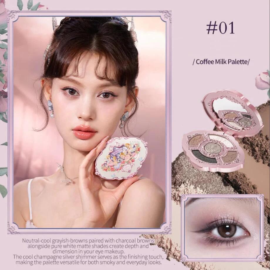 Ensemble de maquillage Flower Knows Midsummer Fairytales, fond de teint Flowerknows, illuminateur Li