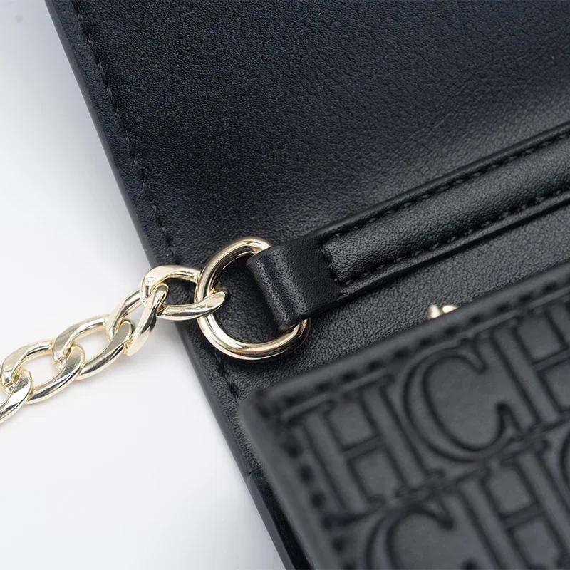 CH exquis à la mode lettre imprimée chaîne serrure conception classique femmes sac à main de haute q