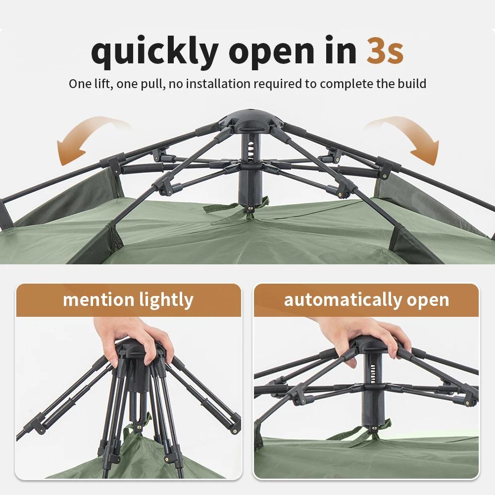 Natureifa-Tente de camping ultralégère, étanche, automatique, portable, 3 saisons, randonnée en plei