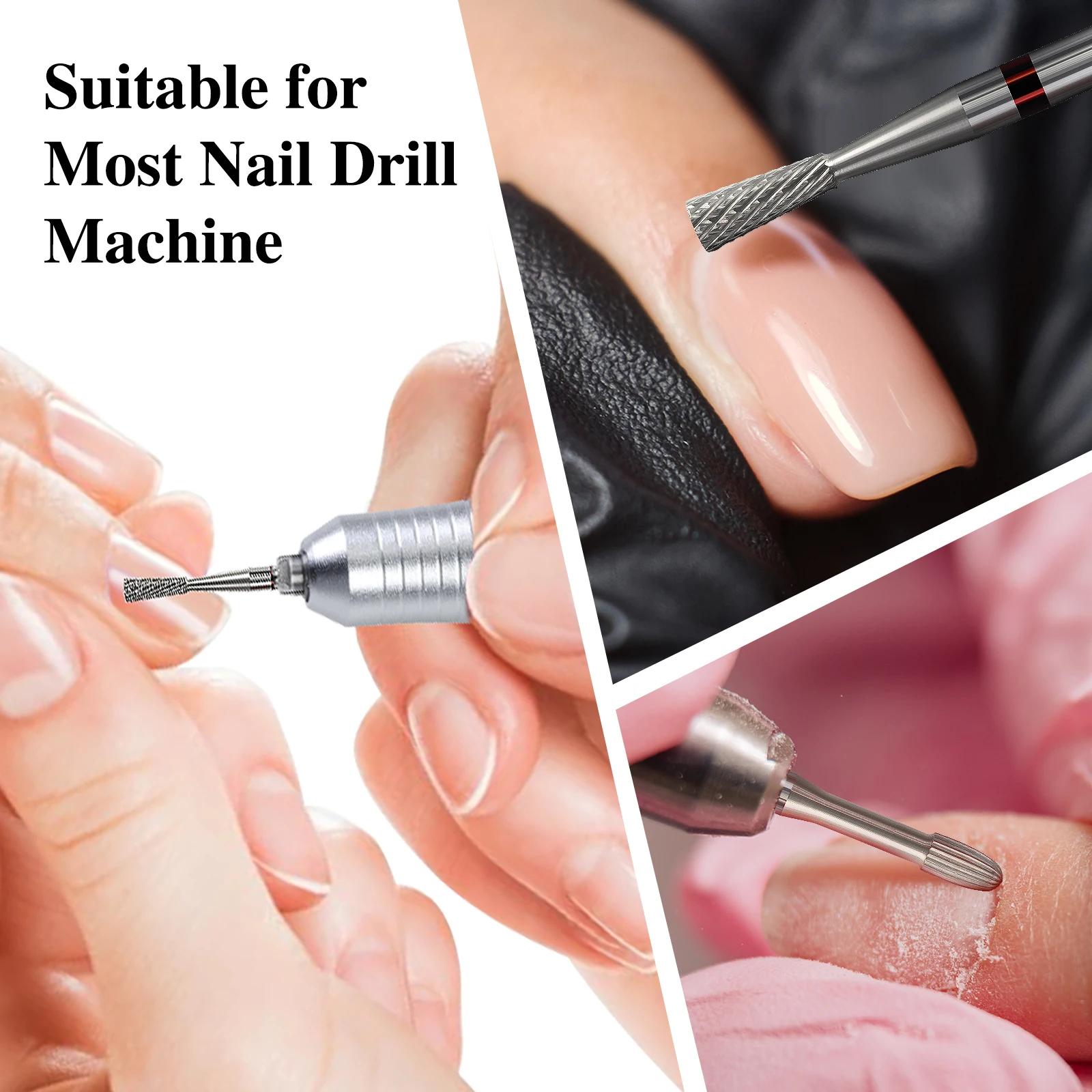 Tête de polissage en acier au tungstène pour Nail Art, pour manucure rapide, élimination des peaux m